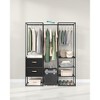 SONGMICS Clothes Rack, 70.9 Inch Wardrobe Freestanding Closet, Heavy Duty Garment Rack with 1 Extendable Hanging Rod, 2 Drawers and 4 Shelves - 4 of 4
