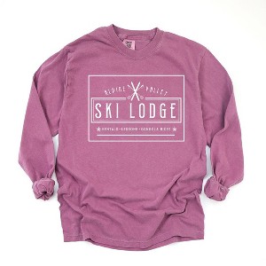 Simply Sage Market Women's Alpine Valley Ski Lodge Long Sleeve Garment Dyed Tee - 1 of 4