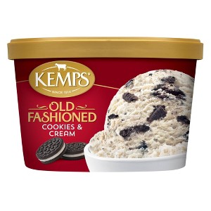 Kemps Cookies & Cream Premium Ice Cream - 48oz - 1 of 4