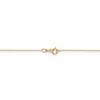 Black Bow Jewelry 0.6mm, 14k Yellow Gold, Diamond Cut Cable Chain Necklace - 4 of 4