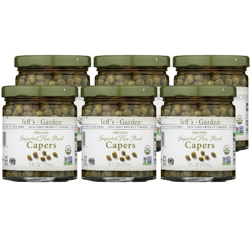 Jeff's Garden Organic Imported Non-Pareil Capers - Case of 6/6 oz - image 1 of 4