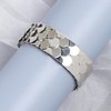 SOHI Women's Silver Scale Cuff Bracelet - 2 of 3