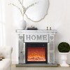 46" Fireplace Cabinet TV Stand with 3D LED Flames, Overheat Safety Protection, and Energy-Saving Heating for Living Room - 3 of 4