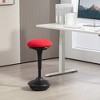 HOMCOM Backless Wobble Chair, Standing Desk Chair, Adjustable Active Ergonomic Stool Chair, with Rocking Motion, Padded - 2 of 4