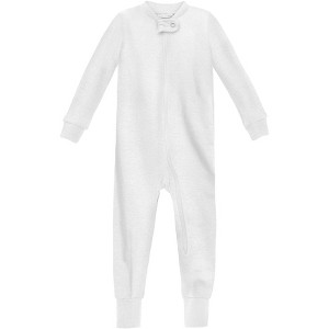 City Threads USA-Made Organic Cotton Super-Soft Footless Zip Footie - 1 of 4