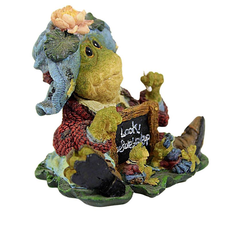 Boyds Bears Resin 3.0 Inch Ms. Lilypond...Lesson Number One Teacher Wee Folkstone Frog Animal Figurines, 2 of 4