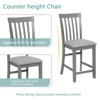 NicBex 5 Piece Square Dining Table Set with 4 Upholstered Chairs for 4,Counter Height Kitchen Table Set for Kitchen/Apartment - 4 of 4