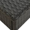 vidaXL Tea Table Black 19.7 in.x19.7 in.x18.5 in. Poly Rattan - 4 of 4
