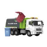 Big Daddy - Green City Sanitation Truck - DUO Trash & Recycling Cans with Lifting & Dumping Action