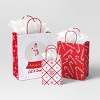 3ct Snowflakes and Candy Canes Large/Cub/Petite Christmas Gift Bags - Wondershop™ - 2 of 4