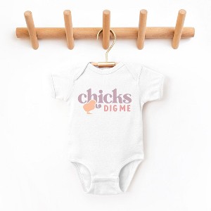 The Juniper Shop Chicks Dig Me Baby Bodysuit - 1 of 2