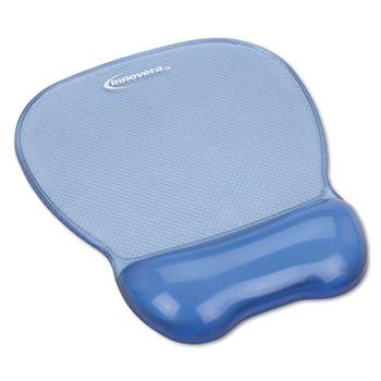 Mouse Pad with Fabric-Covered Gel Wrist Rest by Innovera® IVR50447