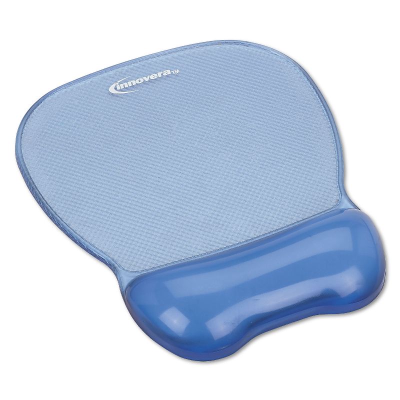 Innovera Gel Mouse Pad w/Wrist Rest Nonskid Base 8-1/4 x 9-5/8 Blue 51430, 1 of 3