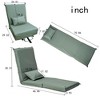 SKONYON 14-Position Foldable Floor Chair with Backpack Carry Straps - 3 of 4