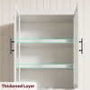 Garvee Tall Storage Cabinet, Farmhouse Large Wood Bookcase, Kitchen Pantry, Bathroom Cabinet with Doors for Dining, Office, Living Room, 70.4" - 4 of 4