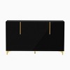 Light Luxury Storage Cabinet, Accent Cabinet With 4 Doors And Adjustable Shelves, Cabinet For Living Room-Cuddlewood - 3 of 4