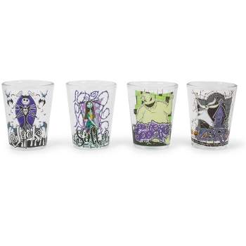Silver Buffalo The Nightmare Before Christmas Characters 1.5-Ounce Mini Glasses | Set Of 4