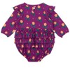 RuffleButts Baby Toddler Girls Long Sleeve Flutter Bubble Romper - 2 of 4