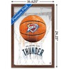 Trends International NBA Oklahoma City Thunder - Drip Basketball 21 Framed Wall Poster Prints - 3 of 4