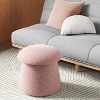 Mushroom Storage Ottoman Pink - Room Essentials™ - 2 of 4
