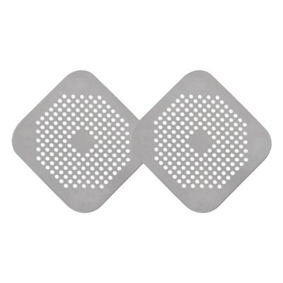 Unique Bargains Square Anti-Slip Bathroom with Suction Cup Drain Protector