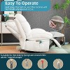 DYHOME Power Recliner Chair for Adults, Swivel Rocking Recliner Chairs with Massage and Heated, Soft Fabric Single Reclining Sofa, with USB Port - 3 of 4