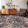 Vintage Area Rugs Washable Floral Carpet Non Slip Non Shedding Ultra Thin Floor Cover Foldable Oriental Indoor Mat for Bedroom Living Room - 3 of 4