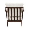 Sapphtopaz 1pc Mid-Century Accent Chair Chenille Upholstery Lounge Chair with Solid Rubberwood Frame, Living Room Furniture Comfy Chair - 2 of 4