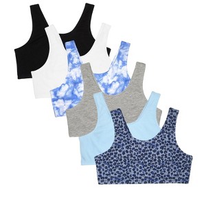 Fruit of the Loom Girls 6PK Build Up Sports Bra - 1 of 4