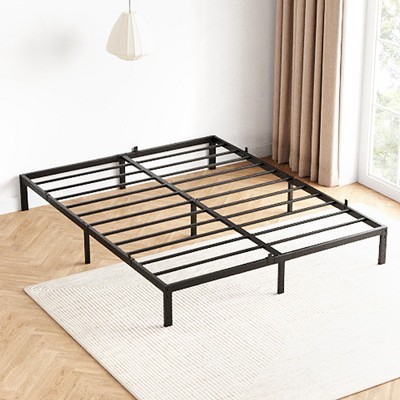 14 Inch Heavy Duty Twin Metal Bed Frame with Sturdy Slat Support - Modern Platform Bed, No Box Spring Needed, Easy Assembly, Minimalist Design