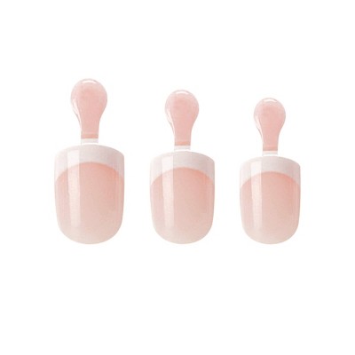 The kit comes in different sizes, with 3, 6 or 2 pieces, allowing you to choose the one that best suits your needs. All kits include 28 nails, pink gel glue 2ml, mini file and manicure stick, so you'll have everything you need to achieve a professional-looking manicure at home. Plus, the pink gel glue ensures strong and longer wear, so you can enjoy your perfect nails for longer!