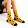 Anna-Kaci Women's 3-Pack Halloween Cotton Crew Socks with Festive Patterns - 2 of 4