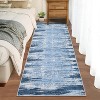 Modern Abstract Washable Rug – Non-Slip, Low Pile, Non-Shedding, Distressed Thin Design for Living Room, Bedroom, Dining Room, Office. - 2 of 4