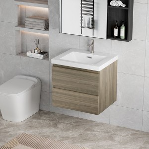 Osparple Modern Bathroom Vanity with Sink Floating Bathroom Vanity with 2 Soft Closing Multi-functional Drawers for Small Bathroom - 1 of 4