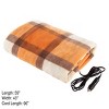 Stalwart 12V Heated Blanket for Cars, Orange Plaid - 2 of 4
