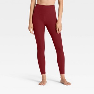 Women's Everyday Soft High-Rise Ribbed 7/8 Leggings - All In Motion™ - 1 of 4