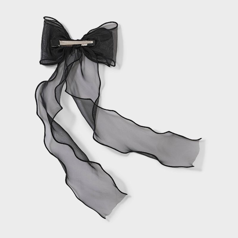 Bow Hair Barrette - Wild Fable&#8482; Black, 3 of 5