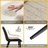 QingMoon Dining Chairs Set of 6, Upholstered Dining Chairs Modern Kitchen, with PU Leather Dining Chair & Black Metal Legs, for Restaurant, Living - 4 of 4