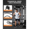 Smith Machine Home Gym 2200LBS, Multi-Function Squat Rack Power Cage with Smith Bar, LAT Pulldown Machines, Cable Crossover System & More Attachments - 4 of 4