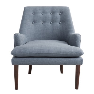 Faith Mid century Upholstered Accent Chair Blue Target