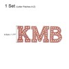 Unique Bargains DIY Clothes Repair Decorative Glitter Alphabet Rhinestone English Letter Iron-on Patches 1 Set - 2 of 4