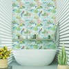 Tempaper & Co.® Mermaid Toile Removable Peel and Stick Wallpaper, Sea Glass Toile, 28 sq. ft.: Fairytale Vinyl Botanical Design - 2 of 4