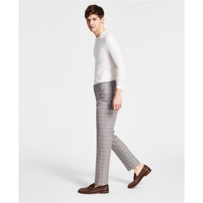 Tommy Hilfiger Mens Modern Fit ThFlex Stretch Plaid Dress Pants Slacks