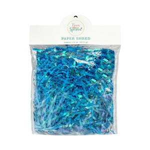 Bows And Sparkles 1.5oz Paper Shred Filler Blue - 1 of 4