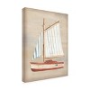 Trademark Fine Art - June Erica Vess  Driftwood Sailboat I Canvas Art - 4 of 4