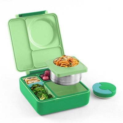 OMIEBox Insulated Bento Lunch Box with Leakproof Thermos Food Jar 3 Compartments
