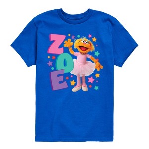 Boys' - Sesame Street - Zoe Short Sleeve Graphic T-Shirt - 1 of 4