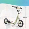 VisioGear 12 Inch Youth Scooter Kick Scooter for Kids 6+ with Adjustable Handlebar, Widened non-slip Footboard, Yellow, 48.03"*23.62"*32.28" - 3 of 4