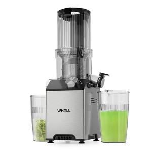 Whall Cold Press Slow Masticating Juicer – 4" Extra-Large Feed Chute, Auto-Reverse, Dual Speeds for Soft & Hard Produce, 180W - 1 of 4