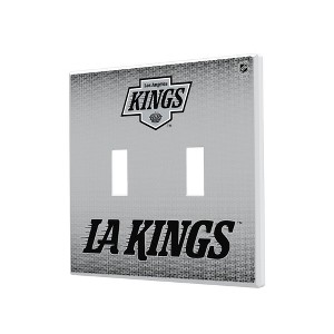 NHL Western Conference Teams Linen Hidden-Screw Light Switch Plate for Double Toggle - 1 of 4